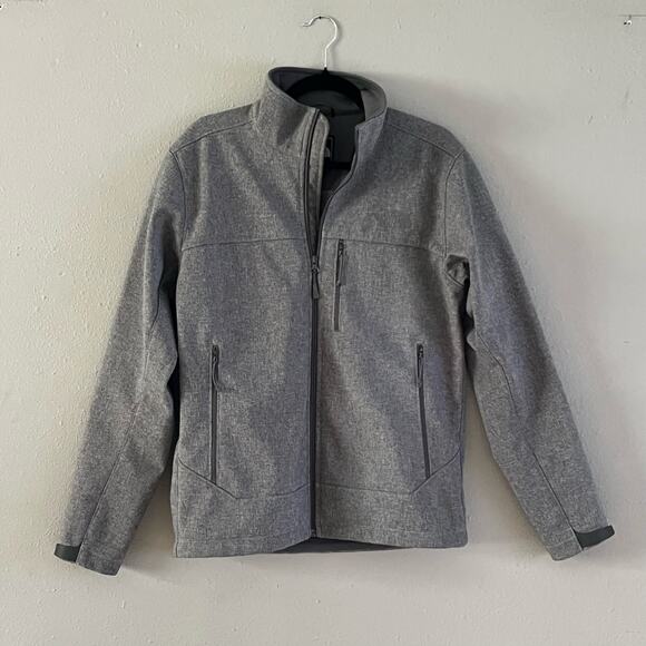 The North Face Men’s S Gray Windwall Softshell Jacket Full Zip Wind Resistant - Picture 1 of 8